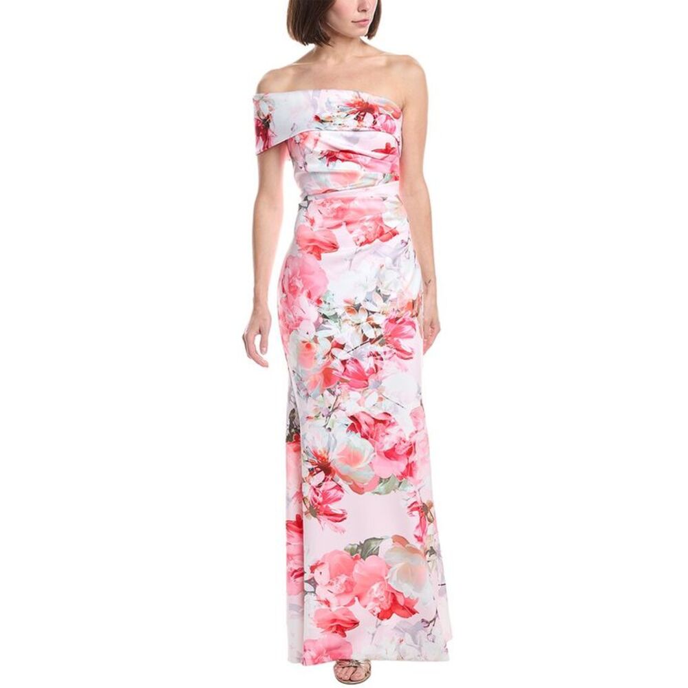Eliza J Womens  Sleeveless Printed Maxi Dress